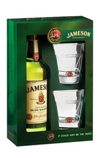 Виски Jameson 0.7 л с 2 стаканами для виски