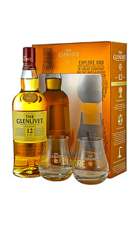 Виски Glenlivet 12 YO Excellence 0.7 л с 2 специальными стаканами
