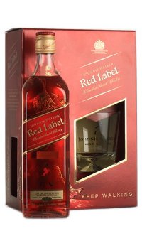Виски Johnnie Walker Red Label 0.7 л со стаканом